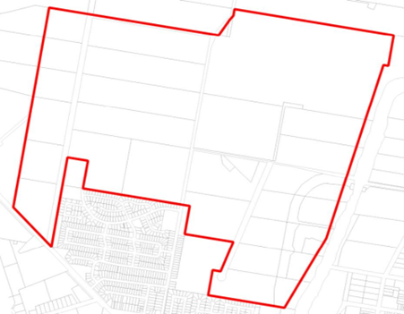 An image of a map where development control plan covers. 