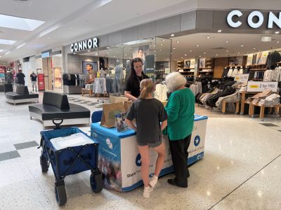 An image of a pop up in front of Orana Mall